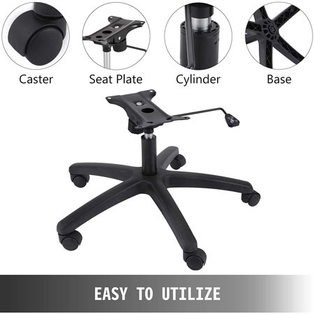 Vevor 28 Heavy Duty Replacement Office Chair Base With Bottom Plate Cylinder And 5 Casters Canada Replacement Office Chair Base, Replacement Office Chair Metal Base Plate