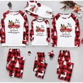 thumbnail image 1 of 2023 New Christmas Parent-child Matching Clothes Santa Tree Pattern Pajamas Set Soft Casual 2 Pieces Sleepwear Xmas Family Look, 1 of 4