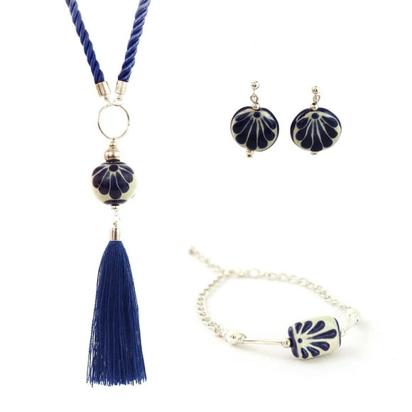 Coordinado Alonso Luis Atala Infinito collar arete y pulsera