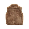 thumbnail image 4 of FOCUSNORM Girls Boys Sherpa Fleece Hoodies Vest Jacket Zipper Warm Sleeveless Fall Winter Outwear, 4 of 8