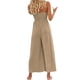 thumbnail image 4 of Txlixc, mono de tirantes finos de verano para mujer, mono de Color sólido con cuello en V y cintura alta, peleles de pierna ancha con bolsillos Txlixc  Estilo de ocio, 4 of 5