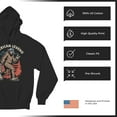 thumbnail image 6 of American Legend Bigfoot Sweatshirt Patriotic Funny Sasquatch Fan 4 July USA Flag Beer BBQ Tailgate Party Hoodie, 6 of 7