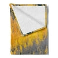 thumbnail image 2 of Fall Soft Flannel Fleece Blanket, Colorful Aspen Forest in Colorado Rocky Mountains Western Wilderness USA Theme, Cozy Plush for Indoor and Outdoor Use, 70" x 90", Green Yellow Grey, by Ambesonne, 2 of 5