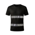thumbnail image 5 of TOMVIGX Men Reflective Quick Dry T Shirt Night Running Cycling High Visibility Safety Workwear Black L, 5 of 6