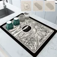 thumbnail image 5 of Alfombrillas absorbentes para secar platos, escurridor de mesa, resistente al calor, antideslizante, para cocina, 5 of 5