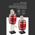 thumbnail image 2 of Soporte de cigarrillo divertido, caja de cuchara creativa, estatua de Santa Claus en la caja de barril de madera Afortunado Sencillez, 2 of 5