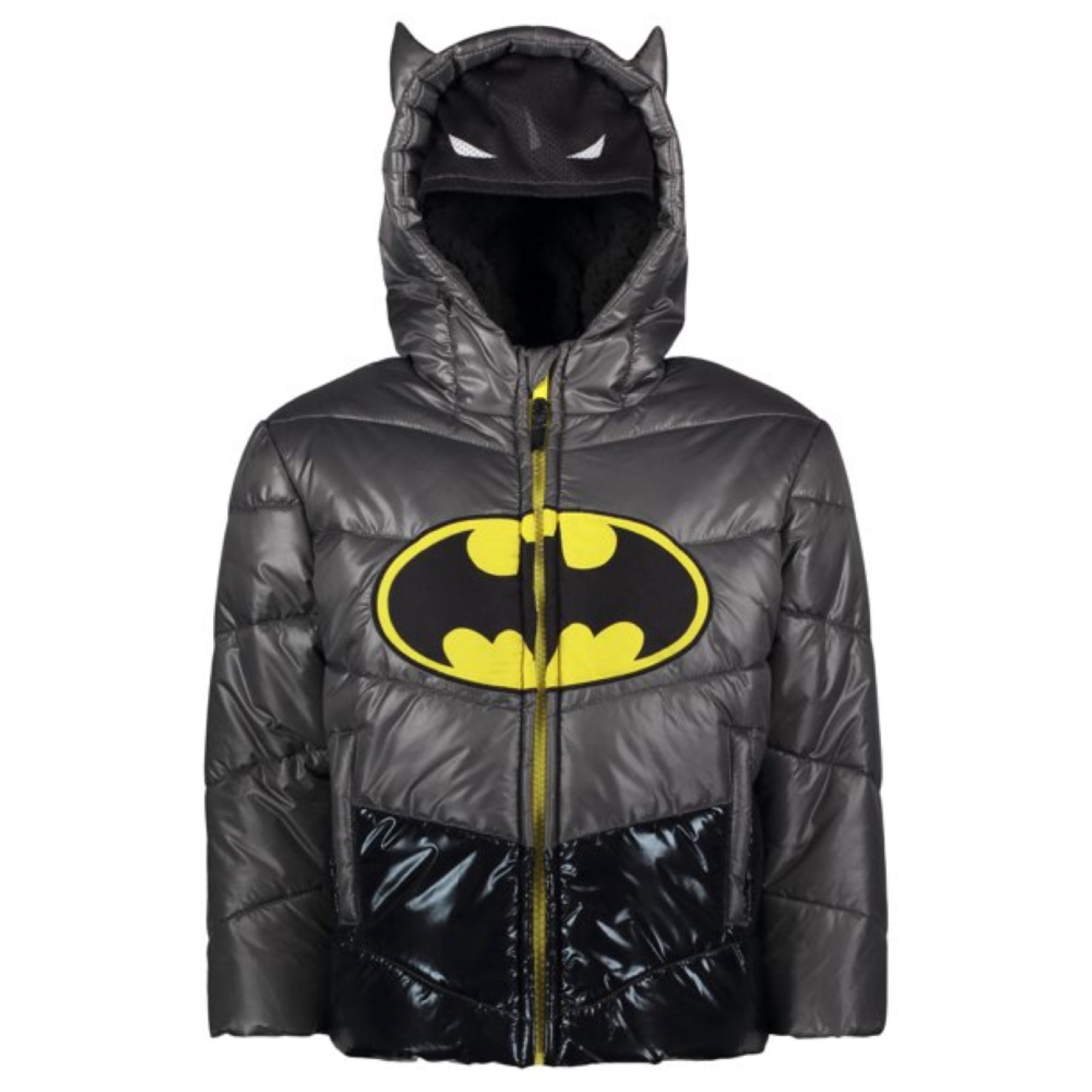 DC Comics Little Boys' Batman Hooded Puffer Jacket, Sizes 4-7 - Walmart.com