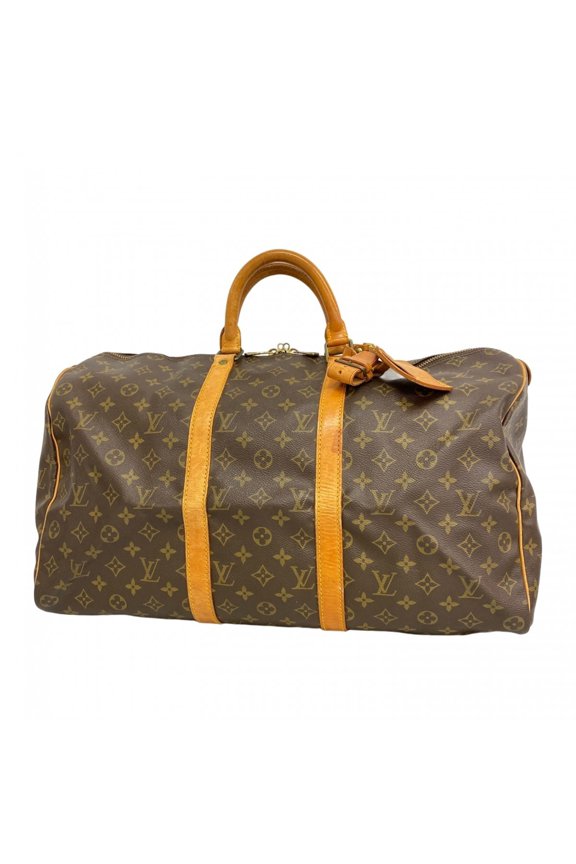 Pre-Owned Louis Vuitton Bags - Boston Monogram Keepall 50 M41426 Brown Men's & Women's