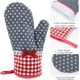 thumbnail image 4 of Juego de 2 Guantes para Horno y Parrilla, Aislamiento Térmico de Alta Resistencia, Antideslizante y Lavable, 4 of 8