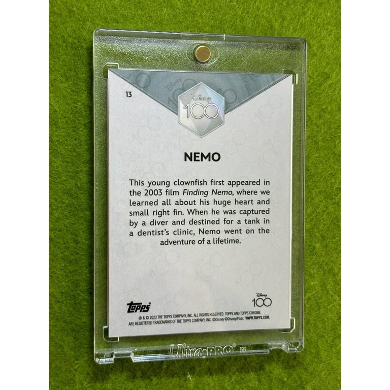 Finding NEMO Disney 100 SILVER CHROME CARD 2023 Topps Chrome