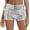 Silver, variant on Short Yoga Pants Women Fashion High Waist Lace Hollow Sequin Plus Size Shorts for Women,Silver,XL
