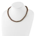 thumbnail image 3 of Primal Silver Sterling Silver Rhodium 8-9mm Coffee Freshwater Cultured Pearl Necklace, 3 of 4