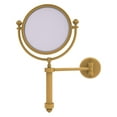 thumbnail image 2 of Southbeach Collection Wall Mounted Make-Up Mirror 8-in Diameter with 2X Magnification in Brushed Bronze, 2 of 11