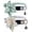 Sunflower-green, variant on 2 Pack Set Cat Collar Breakaway with Cute Bow Tie and Bell Plaid Flower for Kitty Adjustable Safety