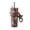 Leopard Brown, variant on Sidagar 24oz Ceramic Coated Insulated Tumbler with Straw, Gift Travel Mug for Women and Couples, Pink