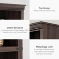 thumbnail image 3 of Jojoka 5 Tier Bookcase, Farmhouse Book Shelf with Storage Open Display Bookshelves, 67.4" Tall Book Case Wooden 5 Shelf Bookcase Home Decor Furniture for Home Office, Living Room, Bed Room - Cherry, 3 of 7