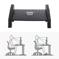 thumbnail image 1 of Reposapiés para Aliviar El Dolor de Cadera, Reposapiés Tonalizado Inclinado, Taburete para Silla de Juegos, Silla de Oficina, Tarea de Oficina , Actualización negra shamjiam reposapiés de escritorio, 1 of 8