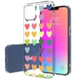 thumbnail image 1 of TalkingCase Slim Case for Apple iPhone 14, Slim Thin Gel Tpu Cover, Colorful Hearts Print, Light Weight, Flexible, Soft, Anti-Scratch, Printed in USA, 1 of 7