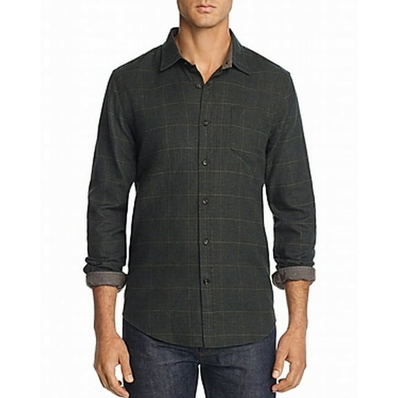 Mens Shirt Medium Houndstooth Button Up M