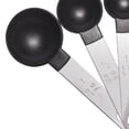thumbnail image 5 of Culinary Edge Measuring Spoon Set 4 Piece Plastic Silver Black, 2 Pack, 5 of 8