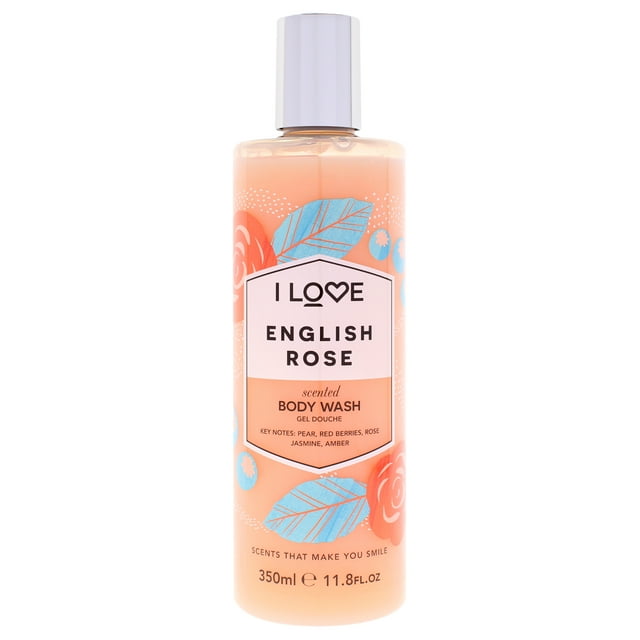 Gel de baño I Love Cosmetics con aroma a rosa inglesa, 350 ml, para mujer