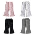 thumbnail image 4 of Hotiary Baby Girls Polka Dots Bell Bottoms Infant Toddler Ruffle Leggings Bell Bottom Flare Pants Trousers for 3 Months-3 Years, 4 of 4