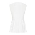 thumbnail image 4 of Birdeem Mode Femmes Manches Courtes Col en V Uni Décontracté Élastique Confortable Blouse Chemises, 4 of 8