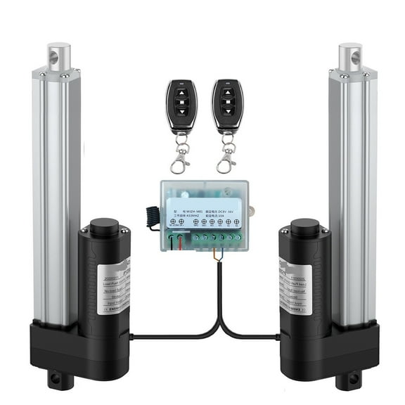 12V 24V 50-400MM Stroke Synchronous Linear Actuator, With 2 Remoto Controller 1500N 3000N 4000N Thrust No Noise DC Gear Motor ,Against Corrosion