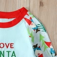 thumbnail image 4 of VERUGU Toddler Fall Outfits Children Kids Boys Girls Winter Christmas Santa Letter Print Warm Sweatshirt Pants Outfits, 4 of 7