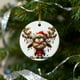 thumbnail image 1 of Colgante De Rbol De Navidad Con Animales Del Bosque De 8 Cm, Regalo Navideo, Cristal, Bonito Adorno, Tamao Pequeo, Para Decoracin Del Hogar, Paquete De 1, Rojo, UKHBMC, 1 of 9