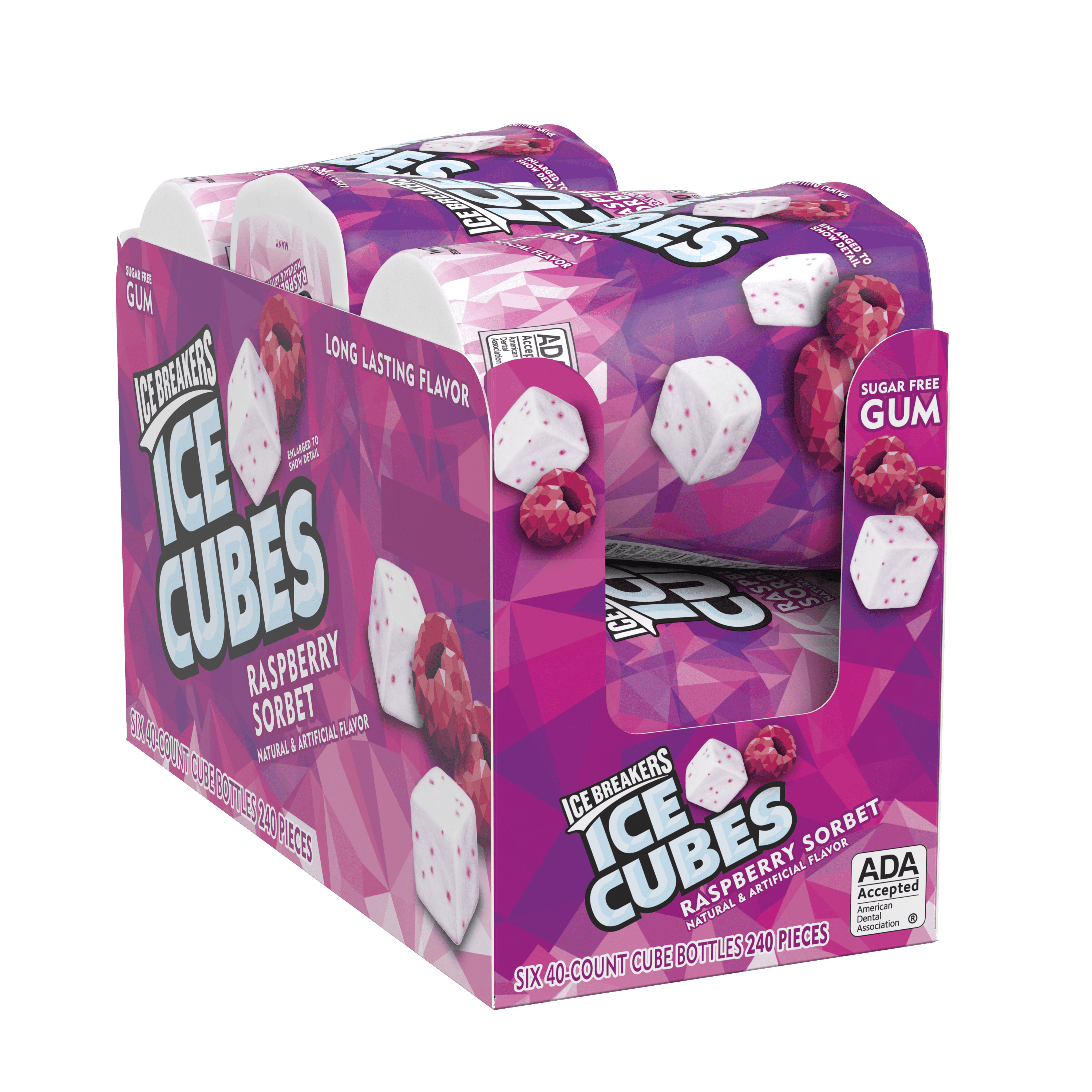 Ice Breakers Ice Cubes, Raspberry Sorbet Gum, 3.24 Oz., 6 Ct. Walmart