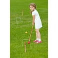 Crown Sporting Goods Kids Croquet Set for 4Players Classic Outdoor