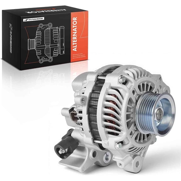 A-Premium Alternator Compatible with Honda Civic 2006 2007 2008 2009 2010 2011 L4 1.8L, 80A 12V CW 7-Groove Pulley, Replace# 31100RNAA01, 31100RNAA012M2