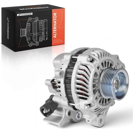 A-Premium Alternator Compatible with Honda Civic 2006 2007 2008 2009 2010 2011 L4 1.8L, 80A 12V CW 7-Groove Pulley, Replace# 31100RNAA01, 31100RNAA012M2