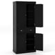 thumbnail image 4 of Costway Armario Despensa de 4 Puertas de 183 cm, Armario Alto Despensa de Cocina con Cajón y Estantes Ajustables, Aparador Independiente para Comedor, Sala de Estar, Pasillo, Negro/Marrón/Gris/Blanco, 4 of 6