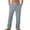 Light Gray, variant on JTieacloth Mens Long Pants Men's Breathable Imitation Linen Small Checkered Beach Trousers Loose Casual Straight Trousers Black