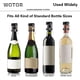 thumbnail image 5 of Tapones para Botellas WOTOR para Champagne y Vino de Acero Inoxidable, Paquete de 8, 5 of 7