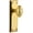 Lifetime Brass, variant on Grandeur 801242 Fifth Avenue Solid Brass Rose Single Dummy Door - Grey