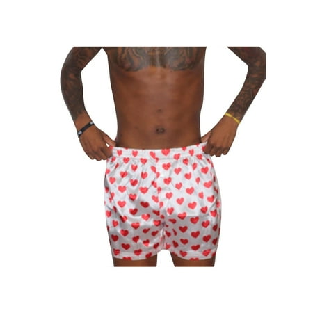 

RUEWEY Mens Satin Pajama Shorts Lightweight Lounge Pant Soft Sleep Pj Shorts