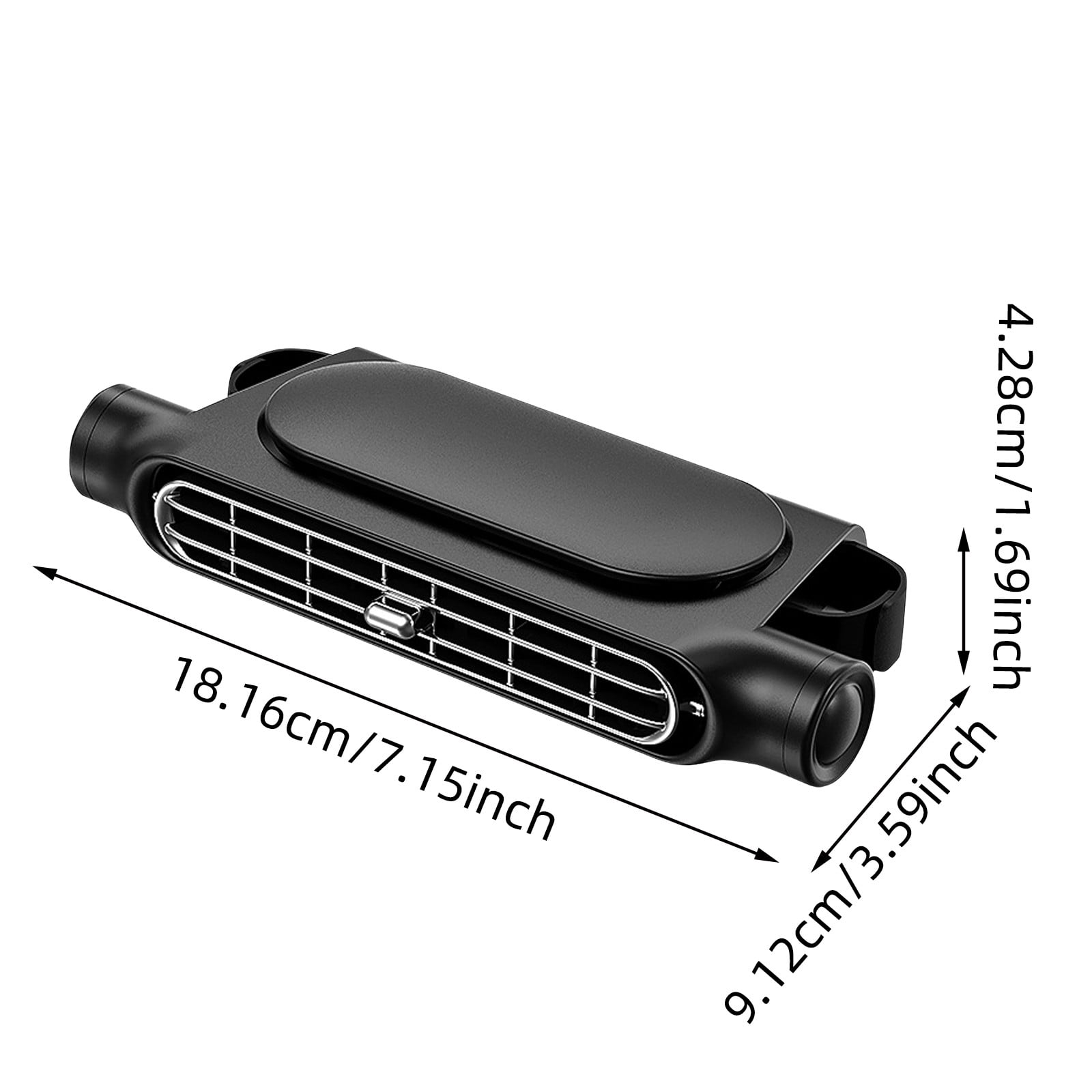 Multi-purpose Car Seat Fan, Adjustable Car Fan Clip On, 3000mAh Rechargeable Seat Cooler, Portable Ventilation for Road Trips and Camping, Quiet Clip-on Air Circulator