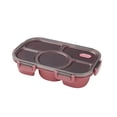 thumbnail image 1 of Matsuzay Fiambrera de acero inoxidable PP PS, contenedores de almacenamiento de alimentos para Picnic, cajas de horno microondas Bento con tapa sellada cartulina Rojo, 1 of 6