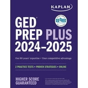 Kaplan Test Prep: GED Test Prep Plus 2024-2025: Includes 2 Full Length Practice Tests, 1000+ Practice Questions, and 60+ Online Videos (Paperback)