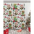 thumbnail image 5 of Christmas Shower Curtain, Western Cow Cactus Xmas Balls Botanical Waterproof Washable Boho Funny Cute Shower Curtains Set for Bathroom Farmhouse Bathtubs Decor with Hook, 72"Wx72"L, 5 of 7