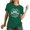 Dark Green, variant on Active Tops Women T-Shirts Christmas Shirts Women Funny Merry Christmas Lights Graphic Tees Xmas Tree T Shirt Holiday Tops Green XXL