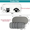 thumbnail image 2 of [6 Pack] Auto Windshield Sun Shade for Car, IC ICLOVER 59"x33" Cute Cartoon Design Front Car Folding Sun Visor with Car Window Mesh Sunshade for Side & Rear Window -Keep Cool for Kids Pet, 2 of 11