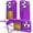 Darkpurple, variant on Rugged Case for iPhone 17 Pro Max with Mirror, Hard PC Shockproof Cover with Hidden Cash Slot & Card Holder, Kickstand Durable Wallet Lens Raised Protection Case for Men & Women,Blue