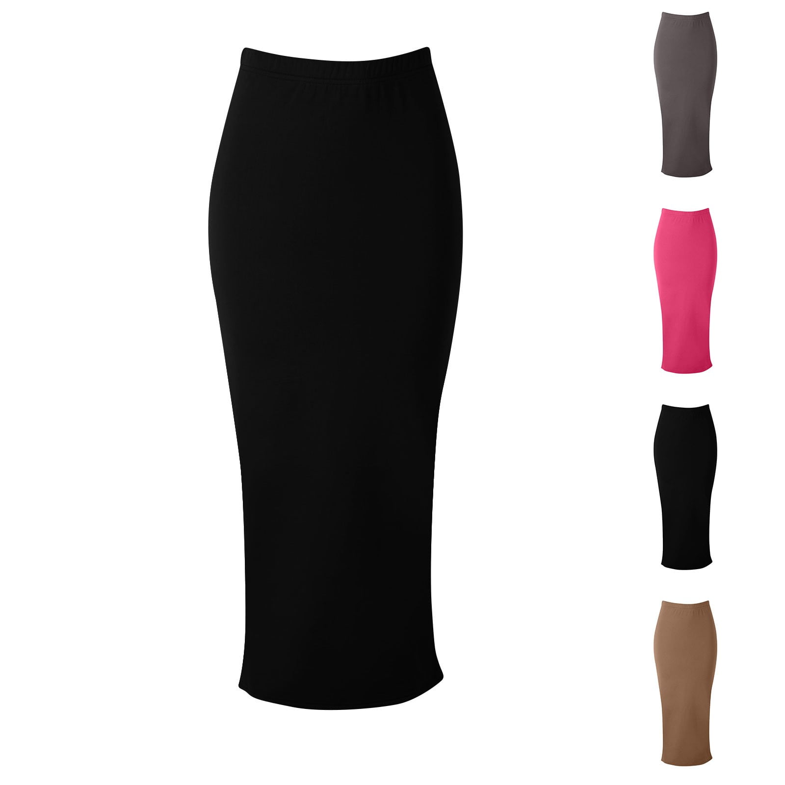 Soft Cotton A-Line Midi Skirt For Women By BGDK- Knee Length Skirt