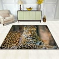 thumbnail image 3 of GZHJMY Hipster Leopard Animal PrintArea Rug Living Room Rugs - 5'3" x4 Abstract Large Soft Indoor Washable Rug Low Pile Carpet for Bedroom Dining Room Office Carpet Runner, 3 of 6