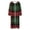 Green-A, variant on Christmas Plaid Robe for Women - Long Sleeve Loungewear Festive Holiday Print Sleepwear Cozy Home Relaxation Nightgowns