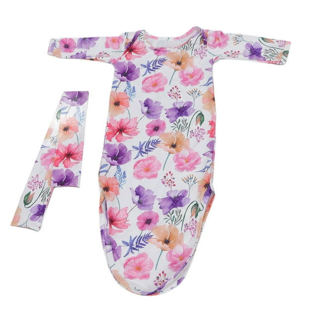 Camisón Anudado Recién Nacido Bebé Niña Niño Camisón para Dormir Swaddle Diadema Sombrero con Material de Algodón Poliéster de Alta para El Ocio Casa Dormir Bebé ANGGREK Otros